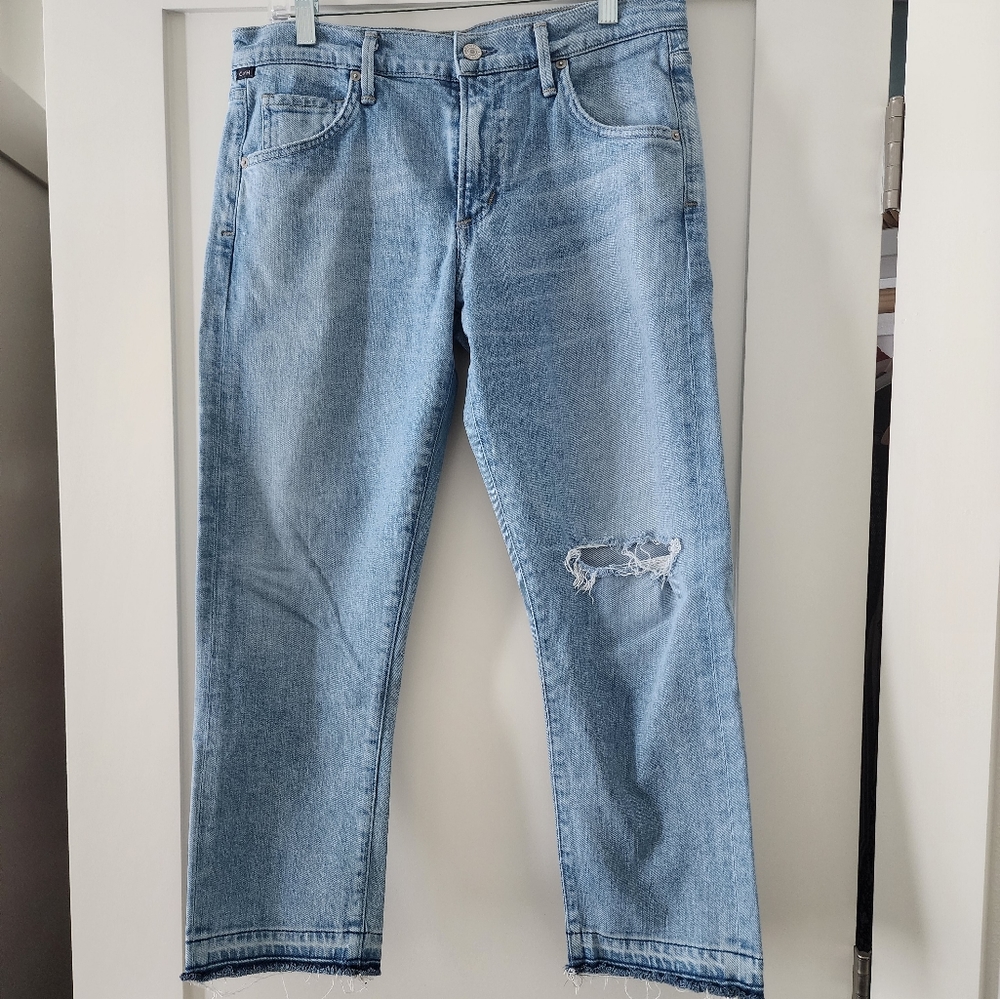 Citizens of Humanity Emerson Crop Slim Boyfriend Jeans Size 28